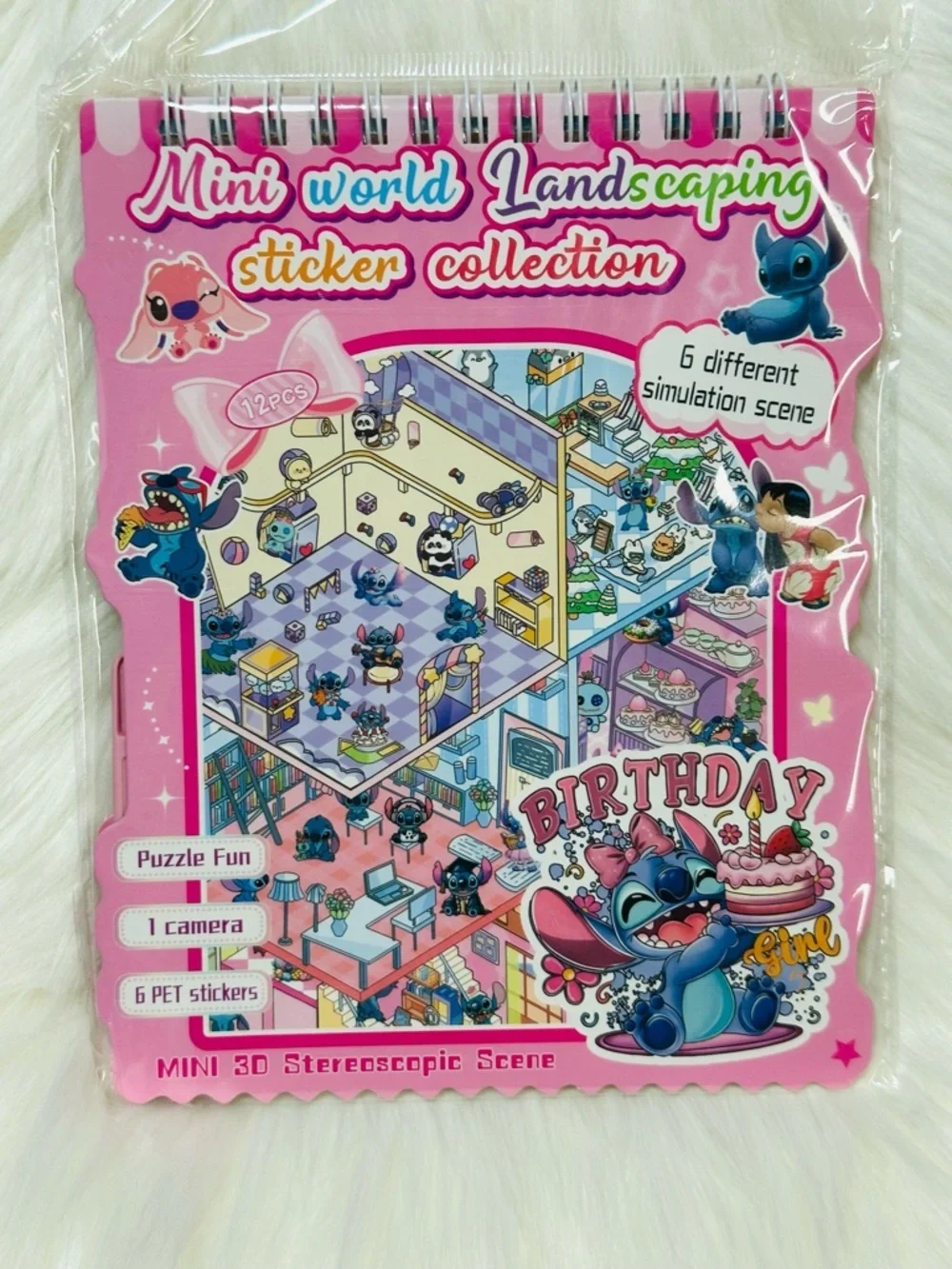 Mini World Landscaping Sticker Collection - Pink & Blue